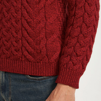 Aran - Unisex Crew Neck Sweater - Red