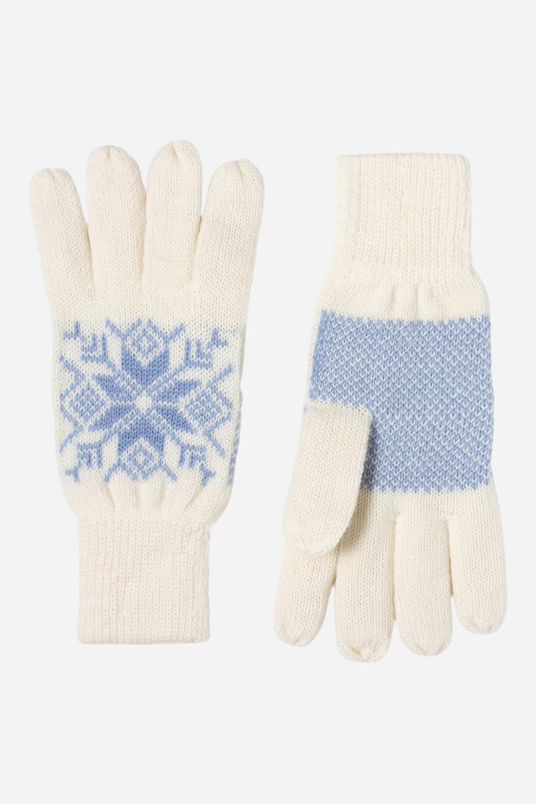 Snowflake Gloves - White