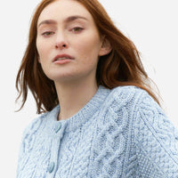 Aran - Tramore Cardigan - Blue Marl