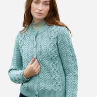 Aran - Tramore Cardigan - Mermaid