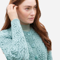 Aran - Tramore Cardigan - Mermaid