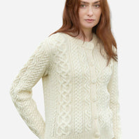 Aran - Tramore Cardigan - Natural