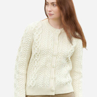 Aran - Tramore Cardigan - Natural