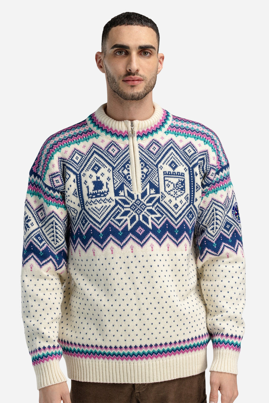 Dale of Norway - VM Trondheim Men's Sweater - Off-White