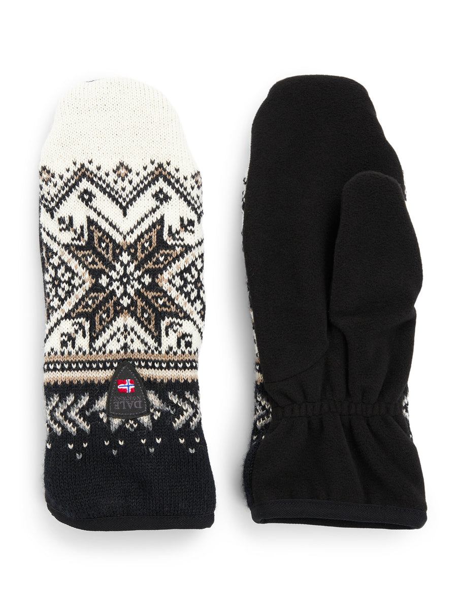 Vail Polar Mittens in Black/Sand