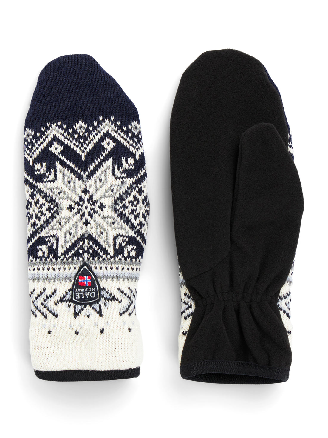 Vail Polar Mittens in OffWhite/Navy