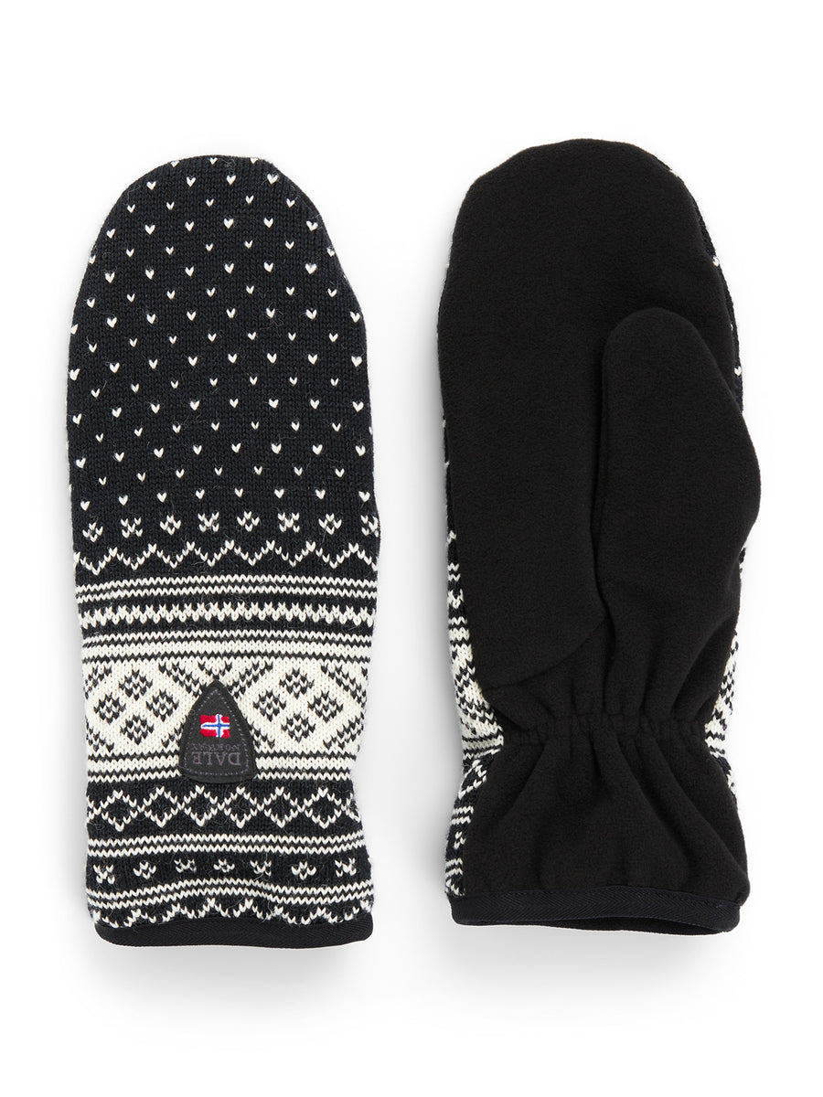 Dale of Norway - Valløy Polar Mittens - Black/Off-White