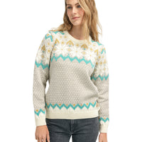 Dale of Norway - Vilja Women's Sweater - Sandstone/Peacock