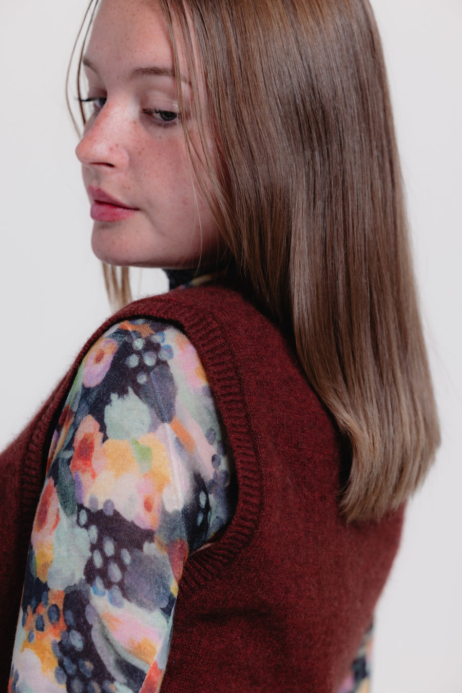 Zola Yak Sweater Vest - Spice