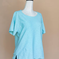 Cut Loose - Cap Sleeve Raglan Tee - Aqueduct