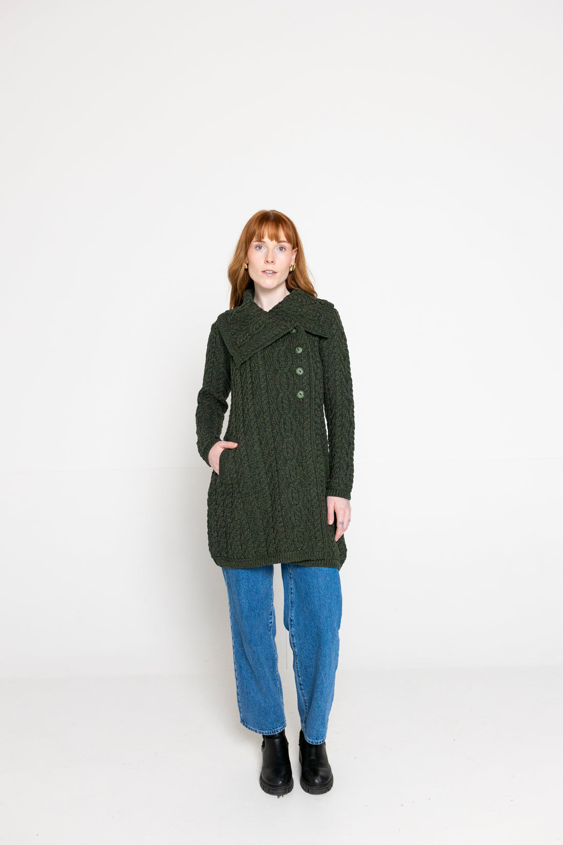 Aran - Burren Coat - Army Green