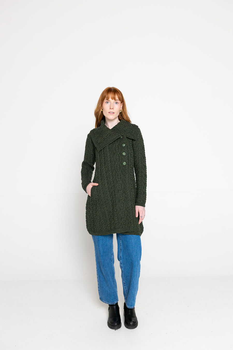 Aran - Burren Coat - Army Green