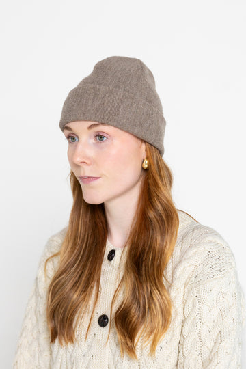 Lin Beanie - Cocoa Cream