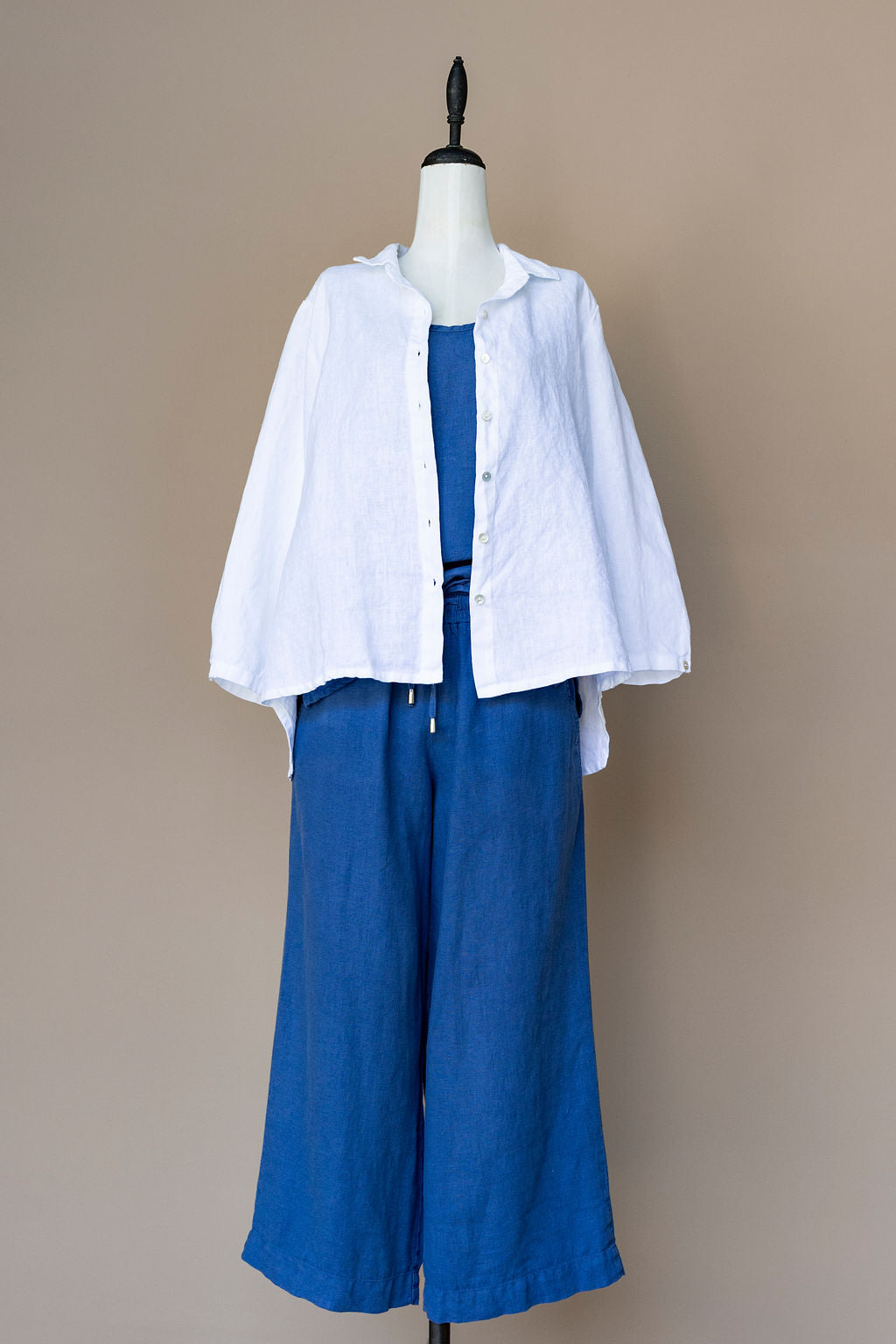 Cut Loose - Linen Shirt - White