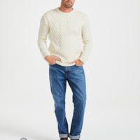 Aran - Supersoft Unisex Crewneck Sweater - Cream