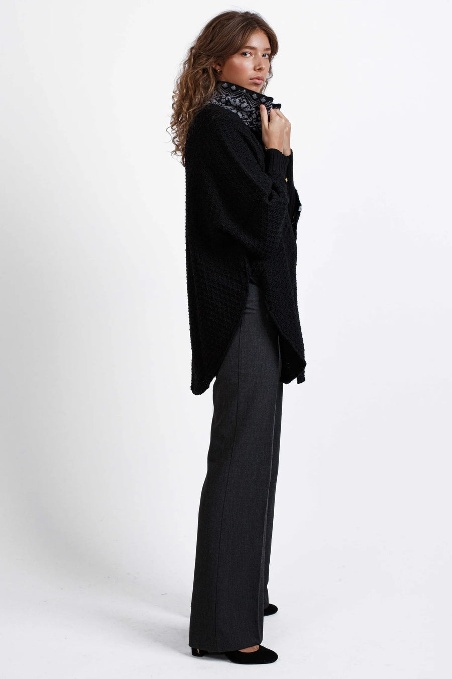 Norlender - Birgit Poncho - Black