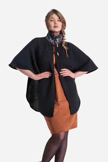 Norlender - Birgit Poncho - Black