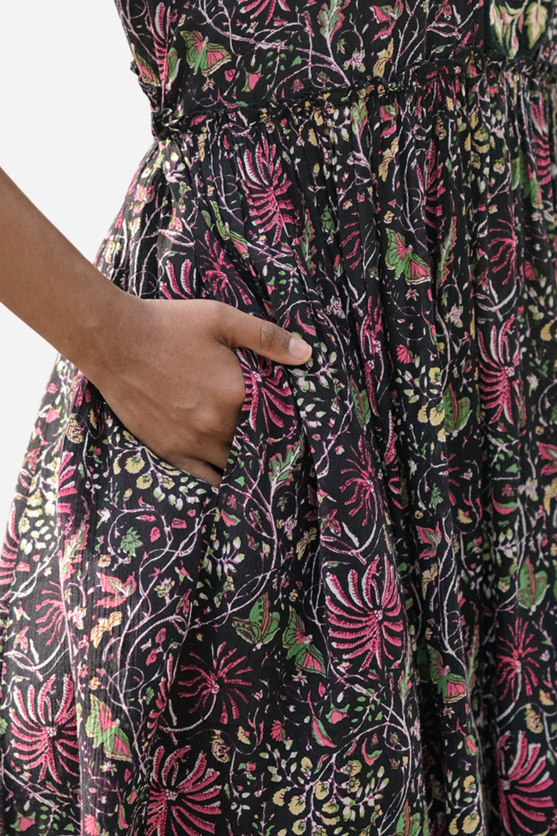 Butterfly Vine Dress - Black