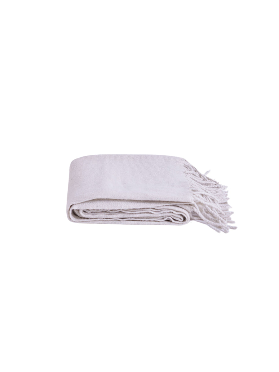 Mistri by Reve - Blended Throw - White