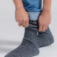 Cashmere Bliss Socks - Grey