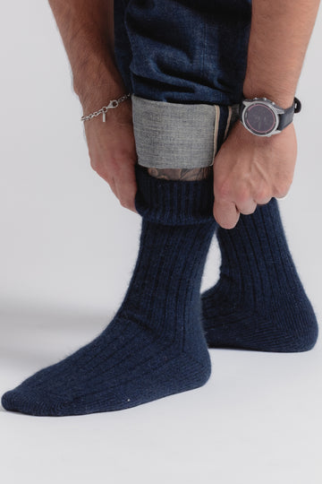 Cashmere Bliss Socks - Navy