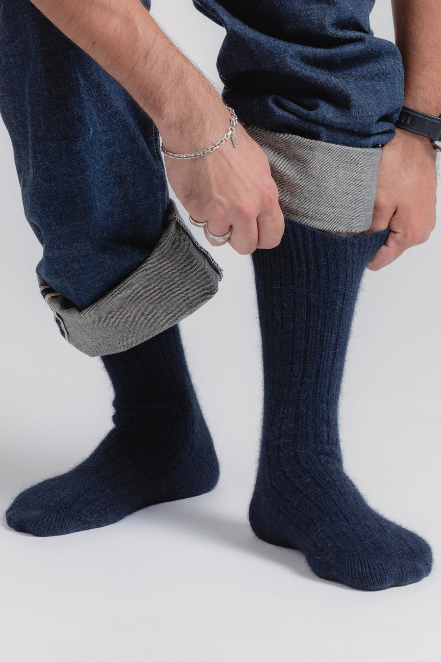 Cashmere Bliss Socks - Navy