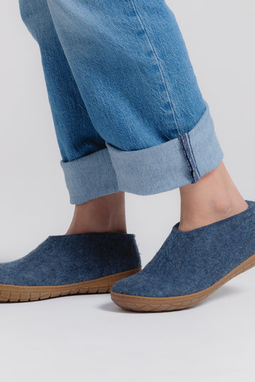 Glerups Unisex Shoe - Rubber Sole - Denim