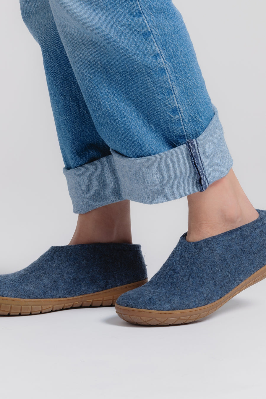 Glerups Unisex Shoe - Rubber Sole - Denim