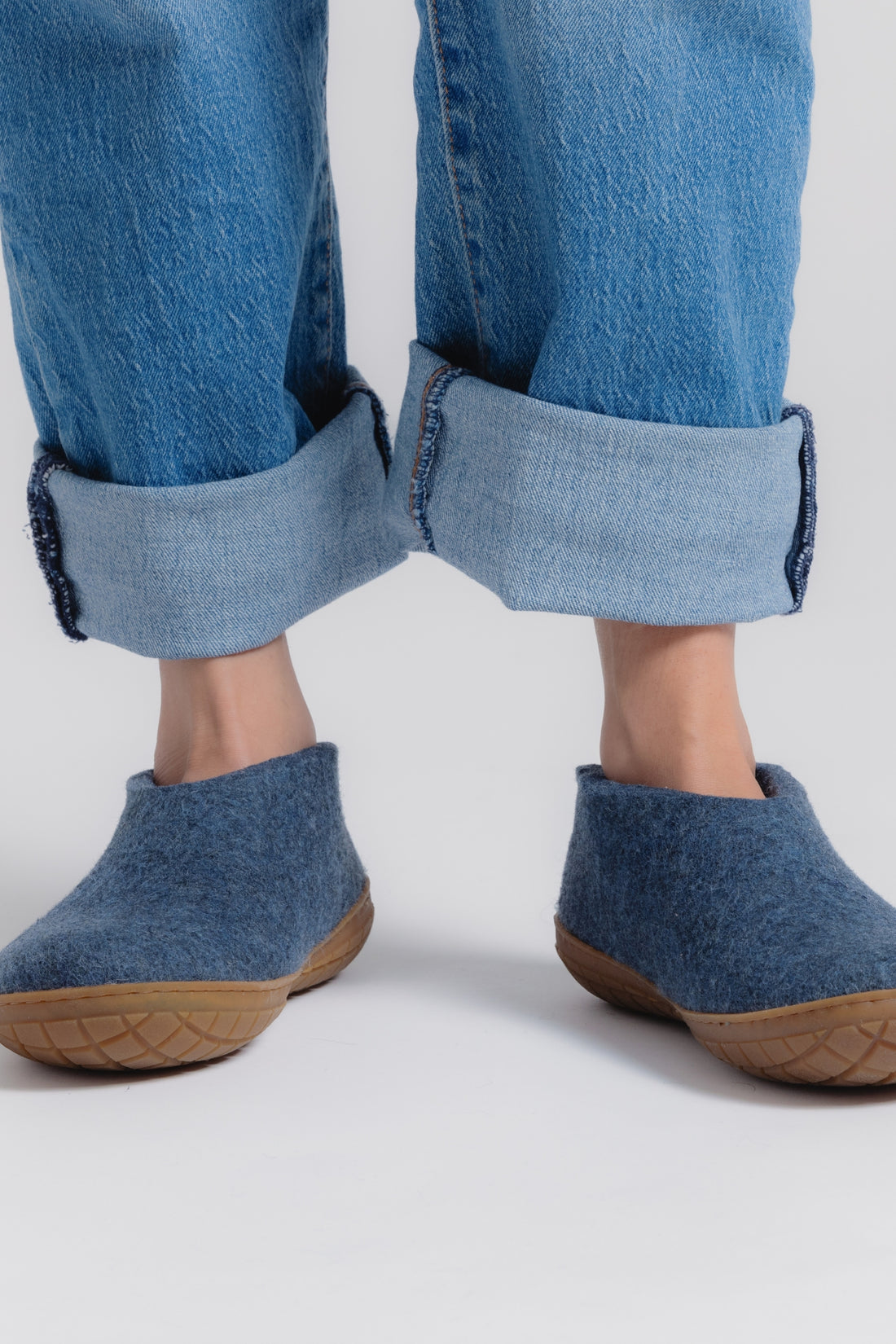 Glerups Unisex Shoe - Rubber Sole - Denim