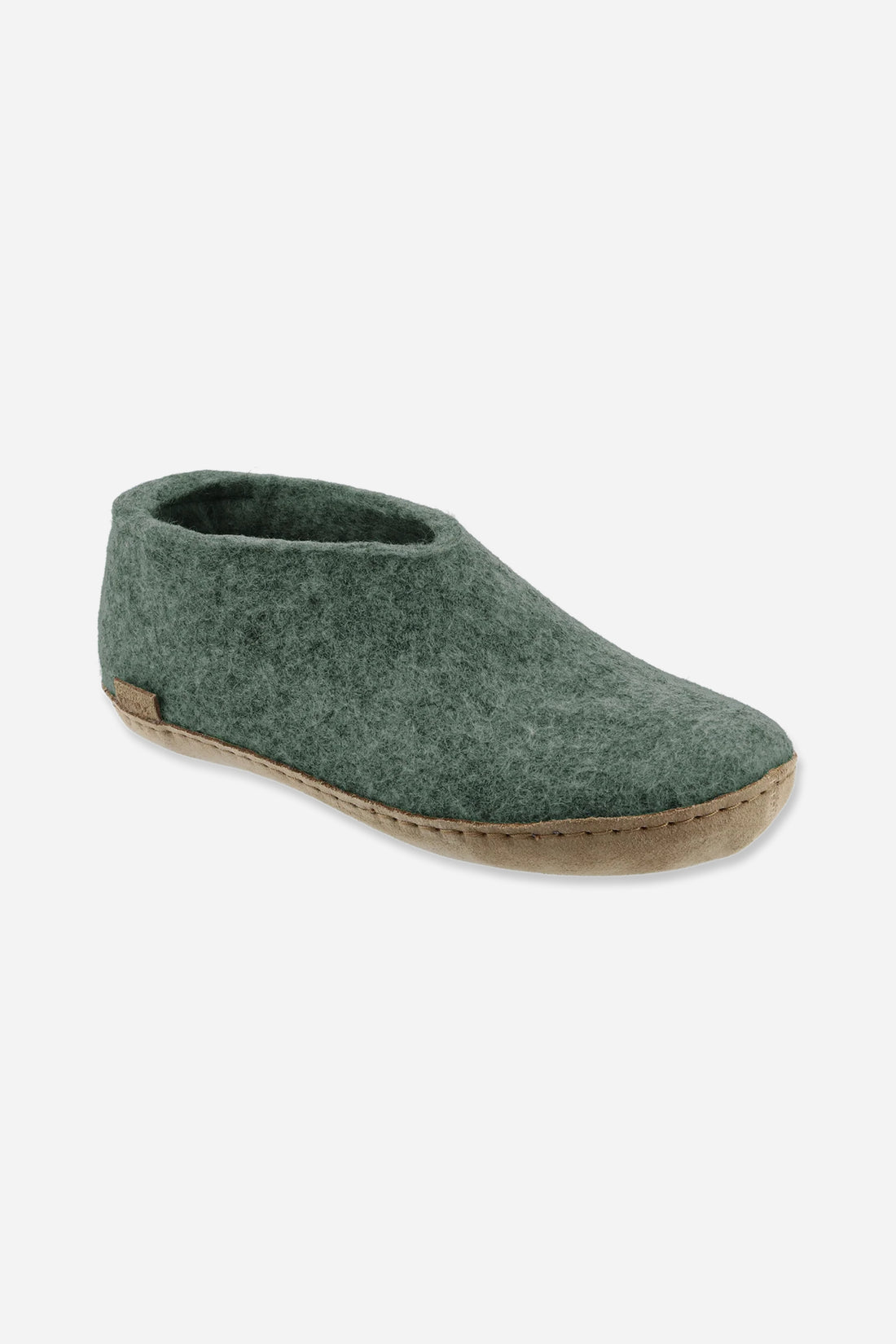Glerups Unisex Shoe - Leather Soles - Moss Green