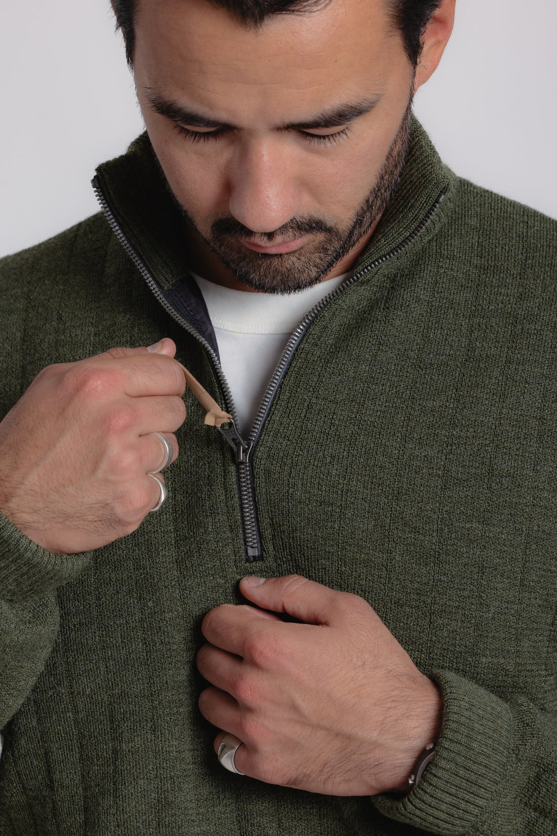 Ivanhoe - Hugo Half Zip WB - Loden Green