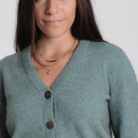 Possum - Ribbed Cardigan - Mint