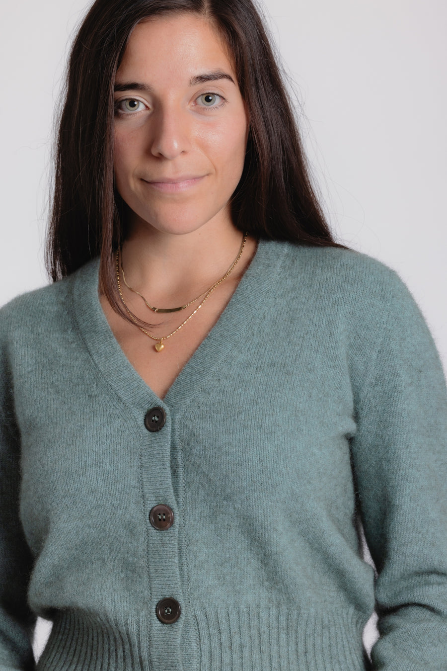 Possum - Ribbed Cardigan - Mint