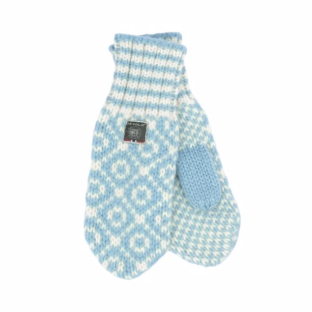 Devold - Svalbard Mitten - Blue/White