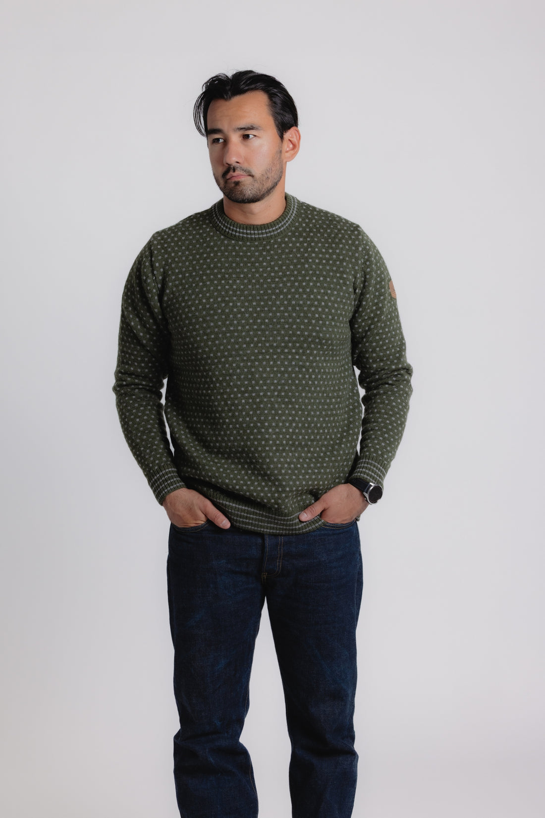 Ivanhoe - Sverre Crewneck - Loden Green