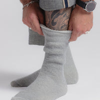 Thermohair - Mohair Socks - Grey & Natural