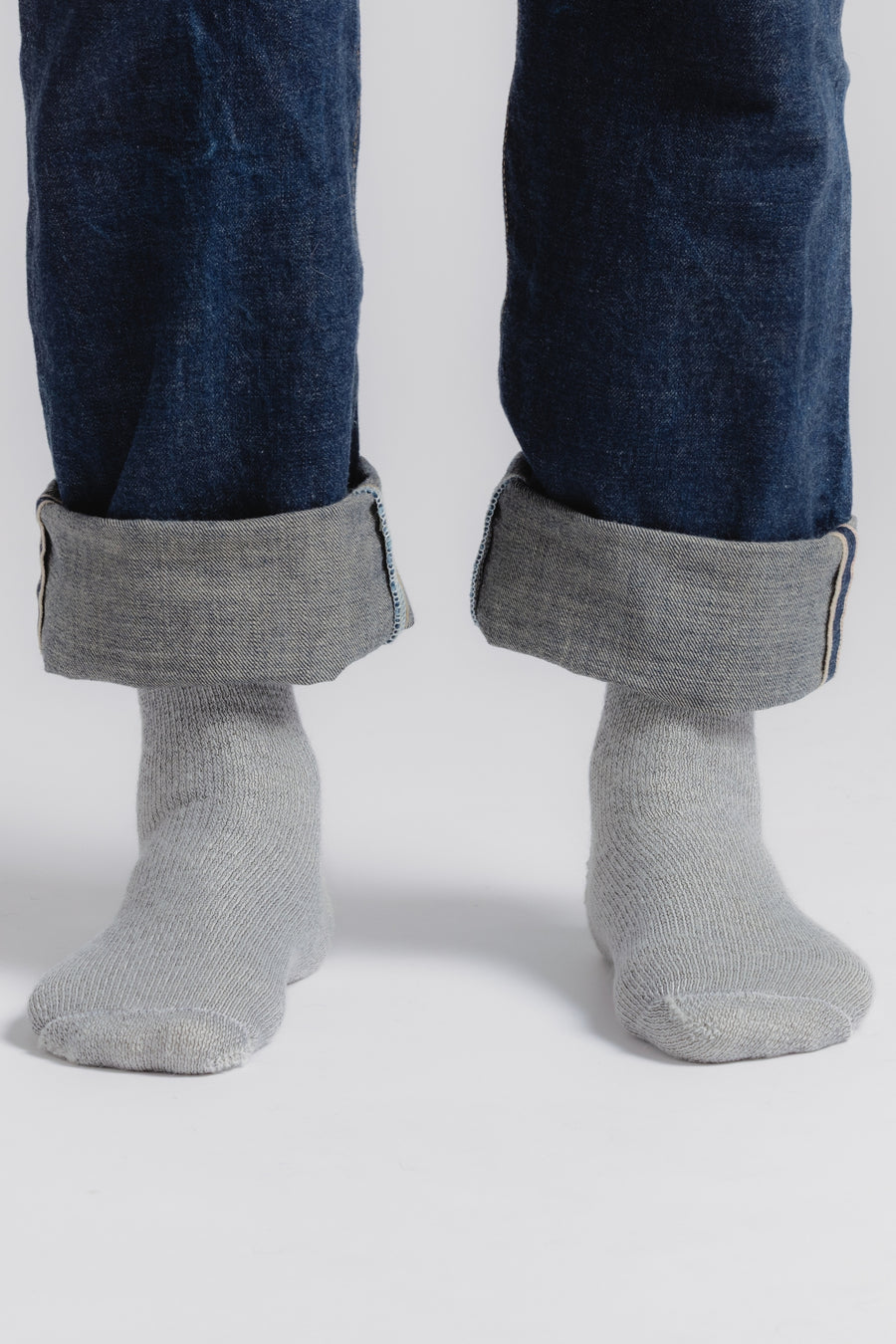 Thermohair - Mohair Socks - Grey & Natural
