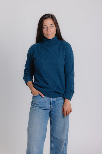 Zoraja Yak Sweater - Dark Aqua