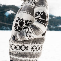 Cowichan Sweater - Eagle - AVAILABLE IN 8 SIZES