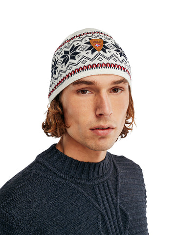 Dale of Norway - Garmisch Unisex Hat - Off White/Navy/Raspberry