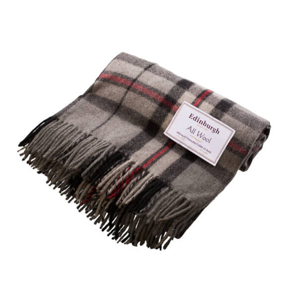 Scottish Wool Throw - Thomson Grey