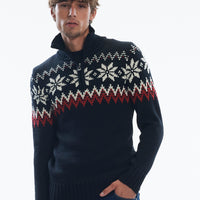 Dale of Norway - Myking Men's Sweater - Black/Raspberry