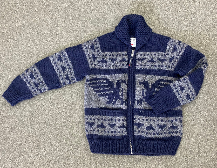 Cowichan Sweater - Navy Raven Design