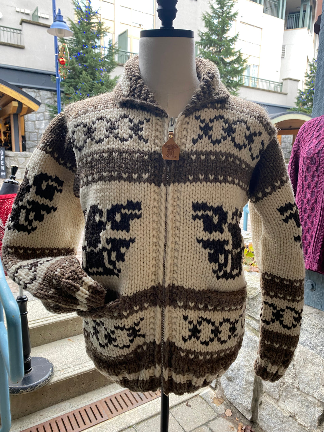 Cowichan Sweater Design - Eagle – Amos & Andes Canada Inc