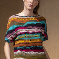 Ivko - Women's Brocade Pullover - Sunset