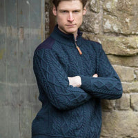 Irish - Men's Patch Shoulder Sweater - Sherwood